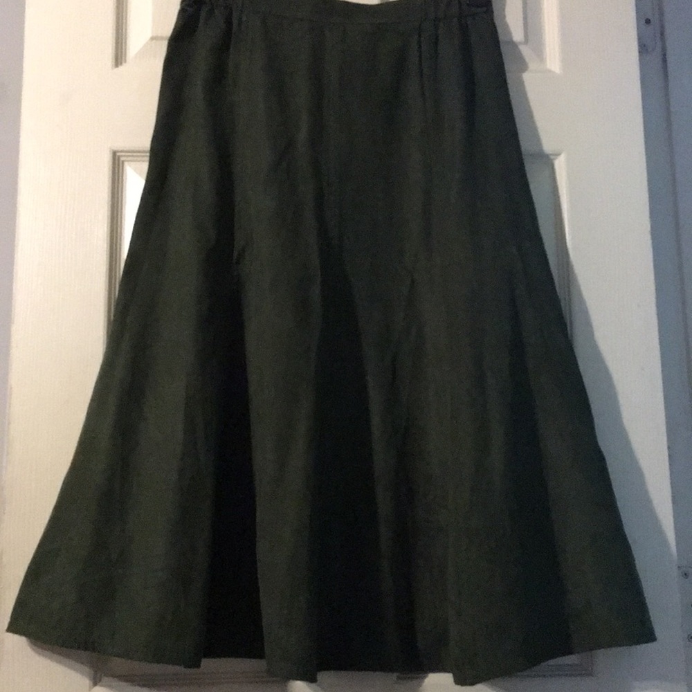 Flair green skirt w/zipper-Sz:12 BangladeshNice!